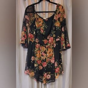 Floral Forever 21 Romper